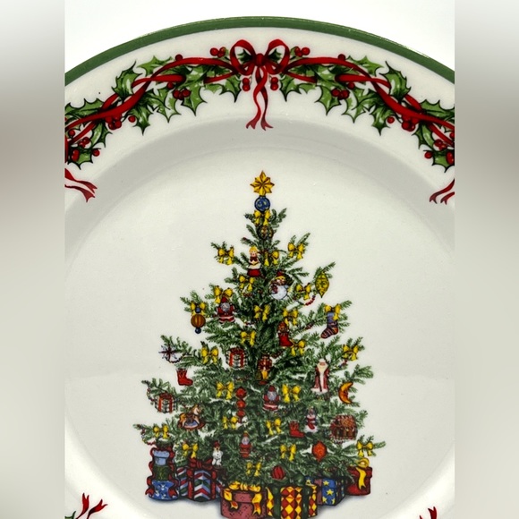 Christopher Radko Traditions Holiday Celebrations Christmas Tree Dinner Plate - Picture 4 of 12